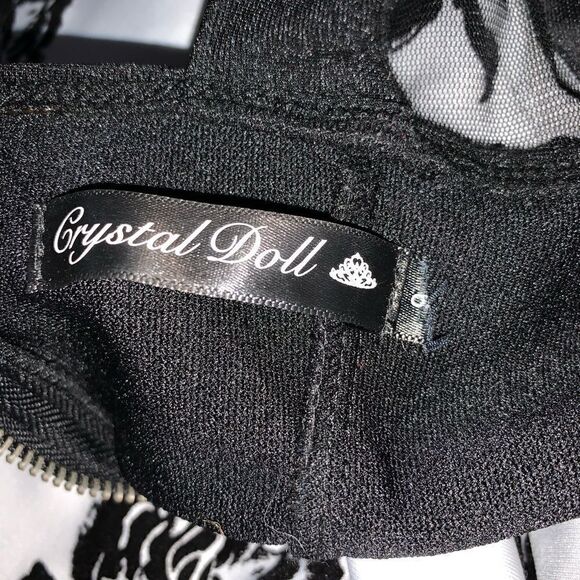 Crystal Doll floral formal dress size 9 - Picture 3 of 3